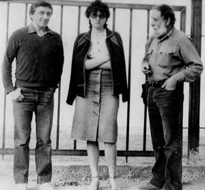 Юра, Надя и художник, 1986 г.